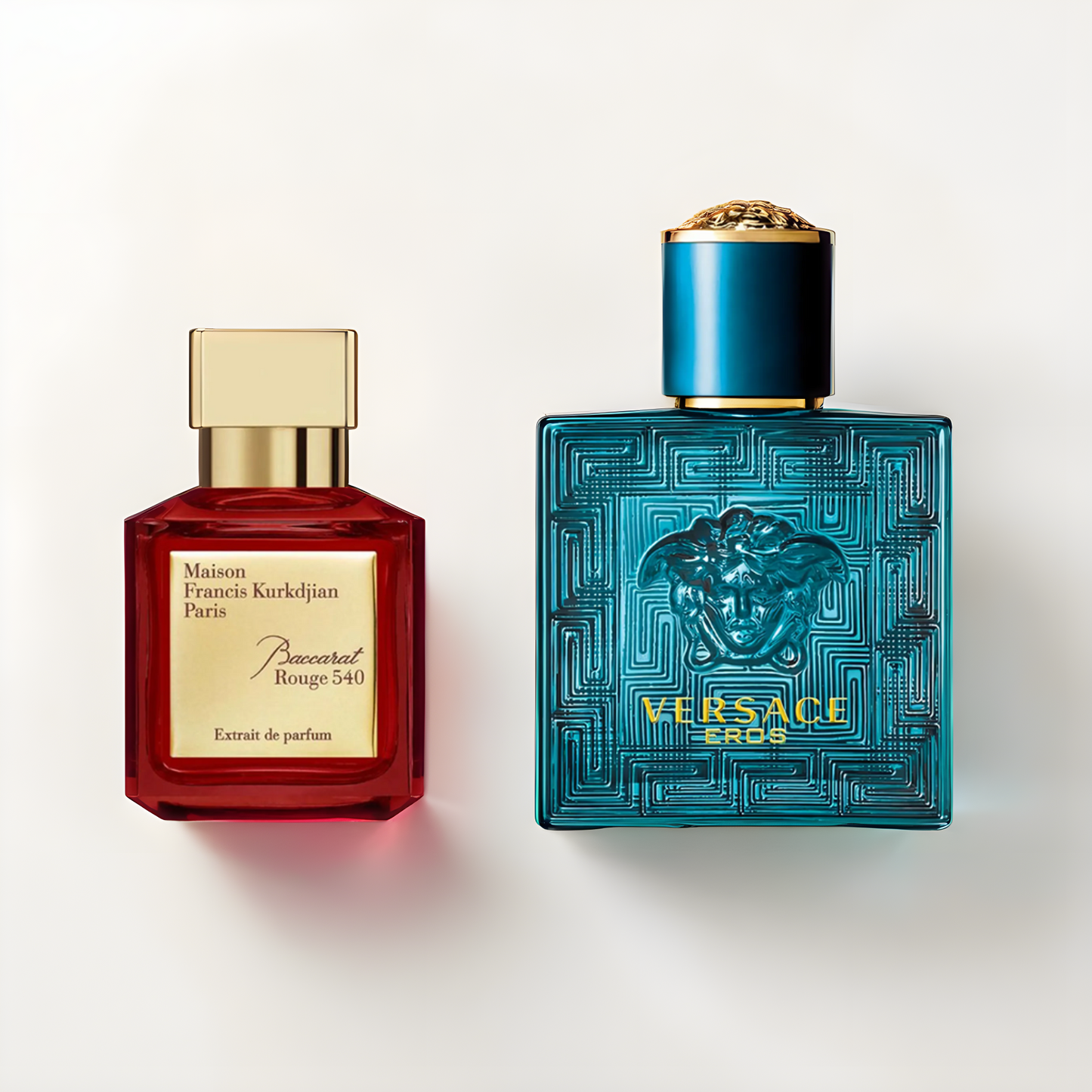 Iconic Fragrance Duo: Maison Francis Kurkdjian Baccarat Rouge 540 & Versace Eros